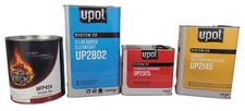 U-Pol UP2802 Clearcoat, Torredor Red Basecoat Ford FL High Teck HFP454, Reducer