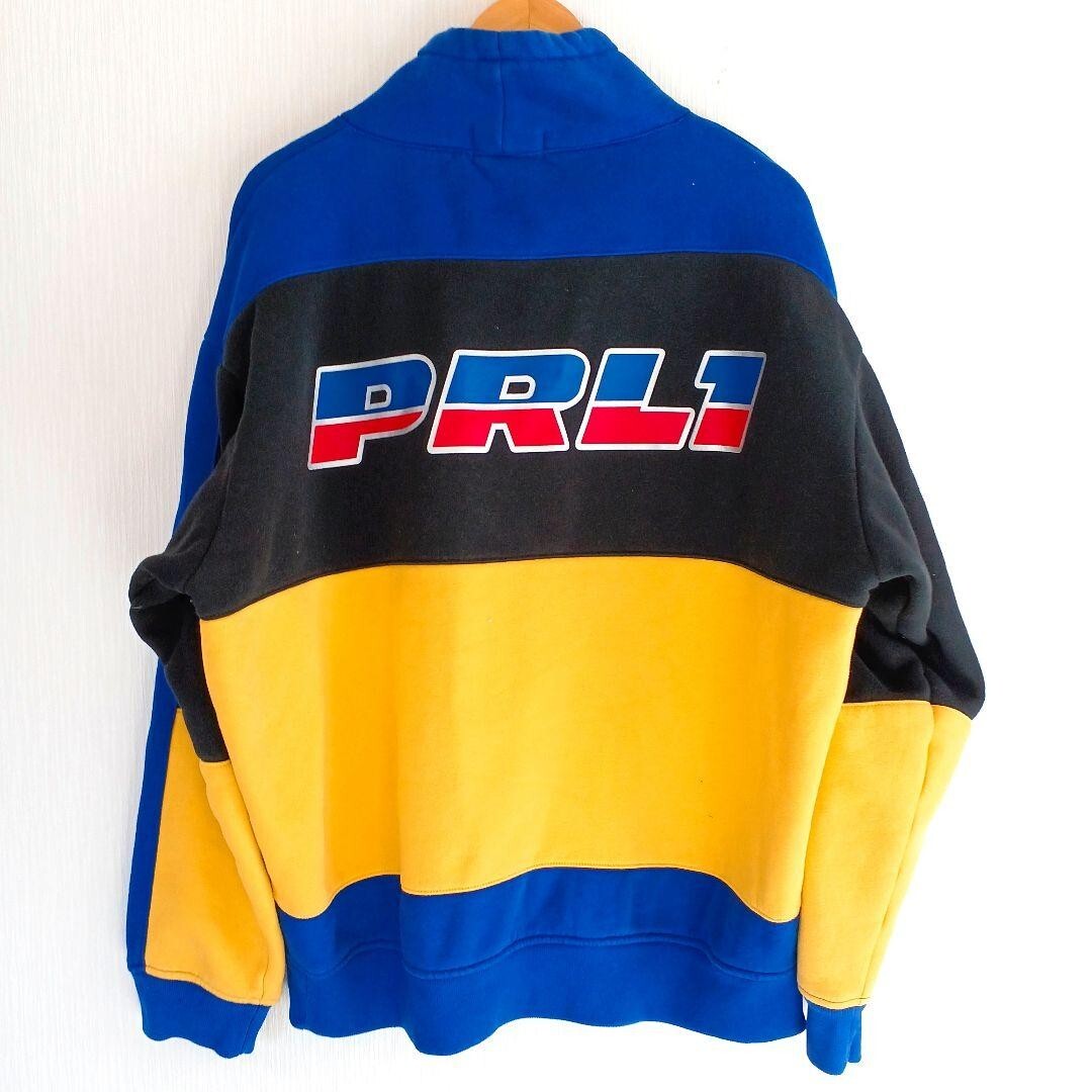1*o様 希少⭐️90s POLO SPORT Ralph lauren レザ 90's Polo Ralph Lauren Polo Racing Sweat 92 L Ralph Lauren Polo
