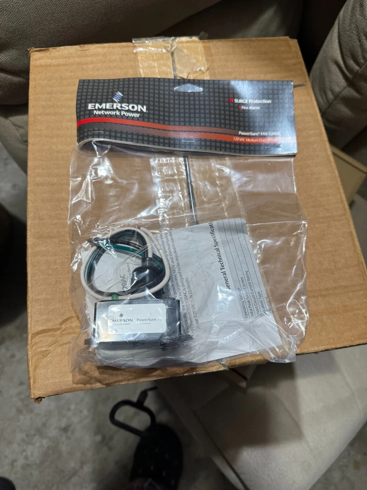 Emerson FAS-120AC Surge Protector - 120VAC PowerSure, MOV Tech, Thermal Fuse, LE - Image 2 of 3