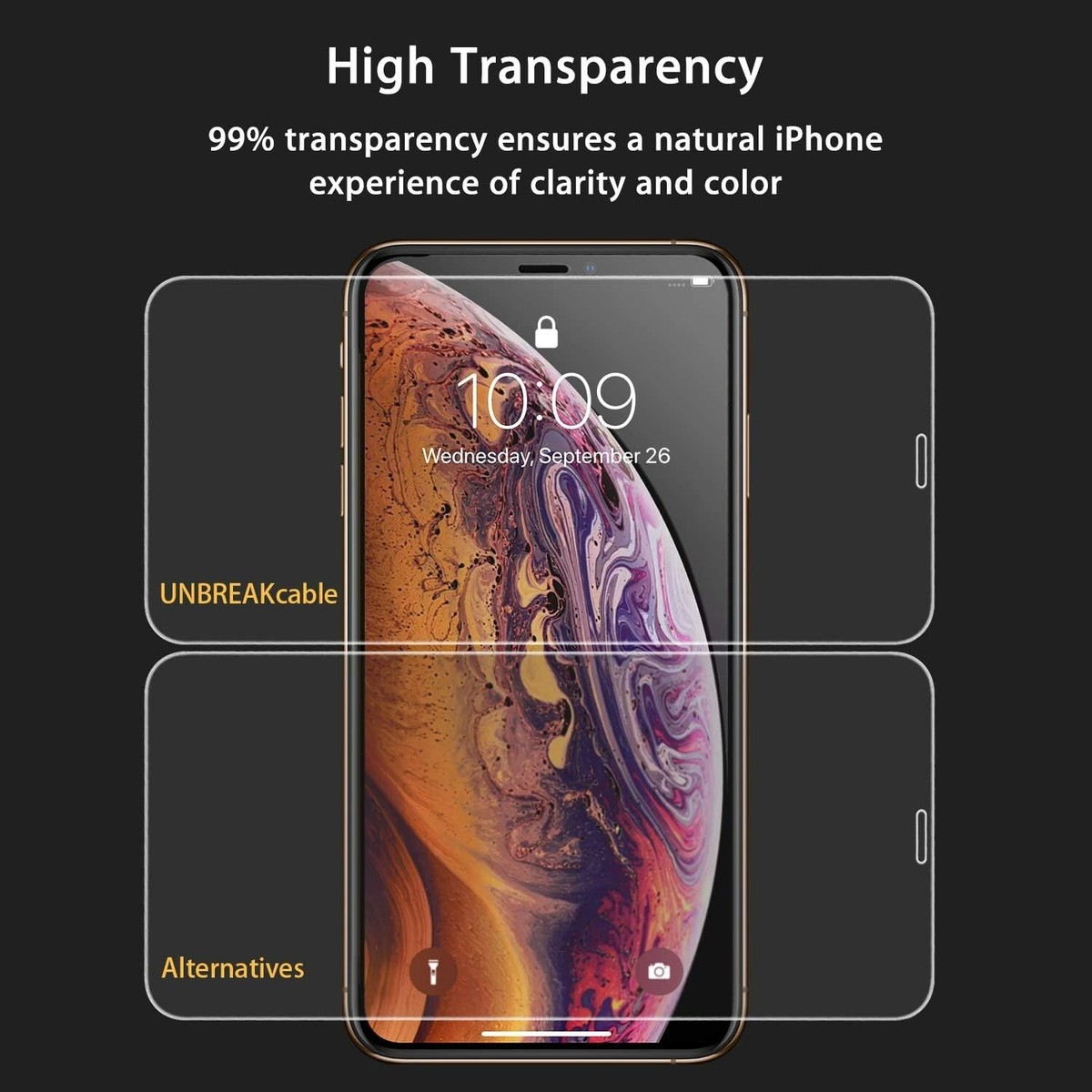 TM-Concept Vetro Temperato Integrale Per Oppo Find X2 Lite – Protezione Schermo 9H Con Cornice Nera – 0,26mm, Oleofobico, Anti-Urto – Kit Di Installazione Incluso