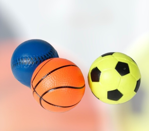 Ball, Gummiball, 9 Cm, Spielball, Vollgummi, SchwimmfäHig, Hunde Ball, Neu 🥎-image