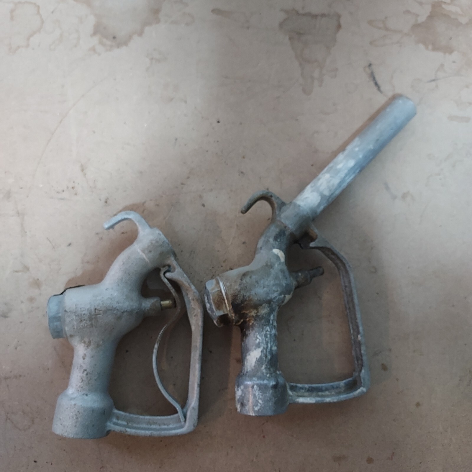 2 VINTAGE EBW Gas Handle Nozzle Aluminum Gas Station/ Mancave/Shop ...