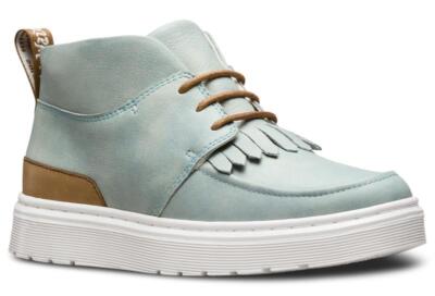 Dr. Martens 3 Loch Ankle Boot Jemima Coronet Blue +Tan Blizzard Rave + San Diego