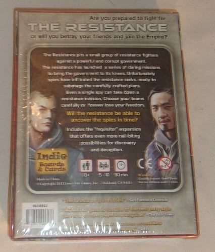 DON ESKRIDGE'S THE RESISTANCE INDIE BOARDS & CARDS NEW IN PACKAGE - Picture 2 of 2