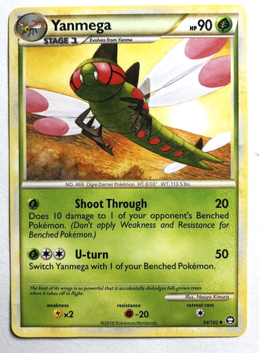 Yanmega 54/102 Triumphant Pokemon Regular Uncommon NEAR MINT NM