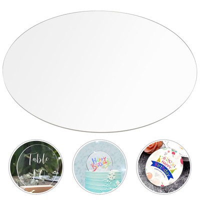  2 Stück klare Ornamente zum Basteln befüllbar rund Acrylplatte Büro