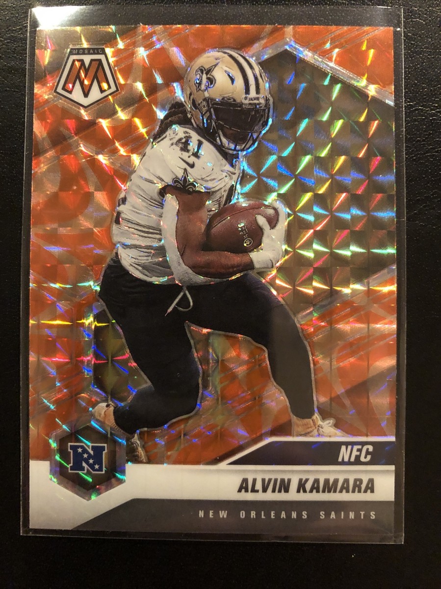 2021 Panini Mosaic ALVIN KAMARA Reactive Orange PRIZM NFC #213