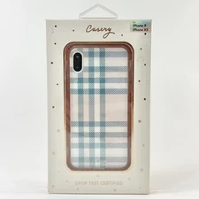 Casery iPhone Case for iPhone X/XS (Cashmere Plaid) Slim Fit Drop Tested *NEW*