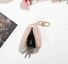 Leather Key Holder Pouch with Keychain Ideal for Car Keys Perfect Gift