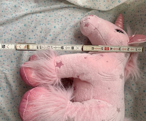 Build A Bear Shooting Stars Glittery Pink Unicorn Plush Stuffed Animal Music - Picture 5 of 8