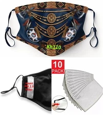 Southwest Navajo Print Reusable washable Face Cover Mask-Battle Star