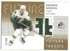2002-03 SP Game Used Future Fabrics GOLD BRENDEN MORROW DALLAS STARS JERSEY /99