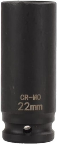 1/2 Inch Drive x 22 mm Deep 6-Point Impact Socket,42 CR-MO - Picture 2 of 6