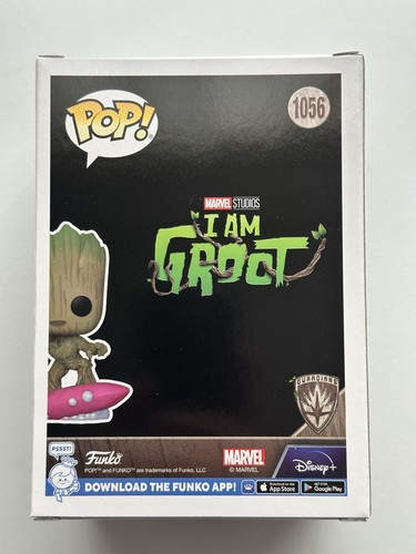 Funko POP! I AM GROOT Surfing MCC Exclusive #1056 Shirt Decal Pin w/ Protector - Picture 6 of 10