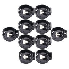 10Pcs CR2477 Horizontal Coin Button Battery Accessories Holder Black for Case