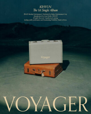 MONSTA X KIHYUN [VOYAGER] 1st Single Album VOYAGER CD+Buch+4Karte+Sticker+Mark