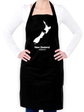 Country Silhouettes New Zealand Unisex Apron - Wellington - Oceania - Travel