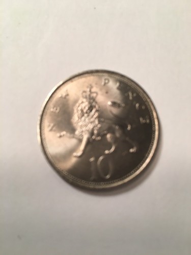 England Coin: 1968 United Kingdom 10 New Pence Coin (1) - Picture 2 of 2