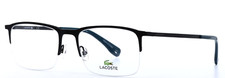 LACOSTE L2241 002 Matte Black Mens Rectangle Half Rim Eyeglasses 55-19-140 B:37