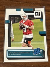 2022 Donruss Football Skylar Thompson #375 Rated Rookie Miami Dolphins