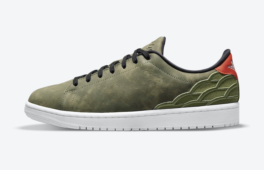 Nike Air Jordan 1 Retro Centre Court Low Oil Green Black  display picture 2