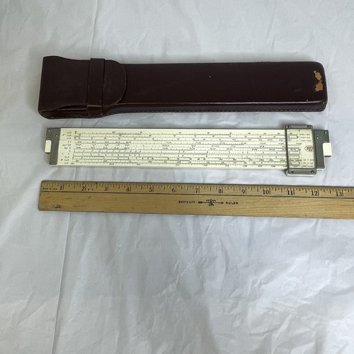Vintage Versalog Slide Rule 1460 w Case & Manual Hemmi Japan Engineering Math - Picture 16 of 17