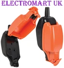 1 GANG 13A OUTDOOR TRAILING INLINE REWIREABLE SOCKET IP54 RATED WEATHERPROOF