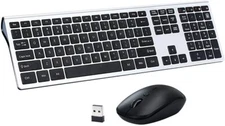 Wireless Keyboard Mouse Combo Z-LITONG 2.4GHz Computer Keyboard Ultrathin Full-S