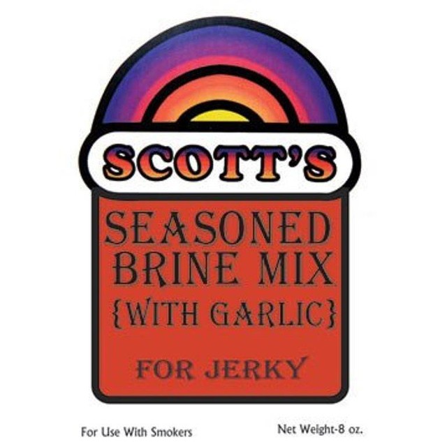 8 Ounce Package Scott's Brine Mix for Fish Jerky Garlic For Up To 12