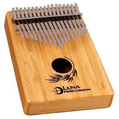 Luna Percussion Bamboo 17 Key Kalimba Key of B, LPK BAM 17B