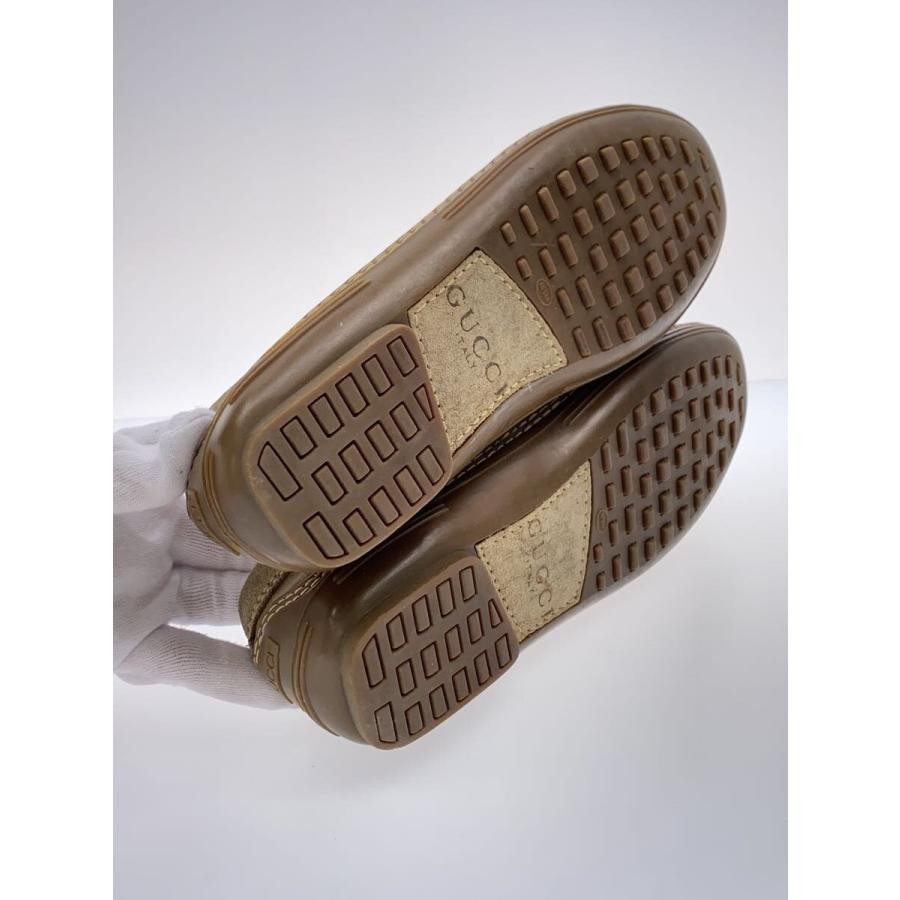 GUCCI Gold Hardware Suede Loafers Dress Shoes Size:36/JP:23 Beige 141154K Authen thumbnail 4