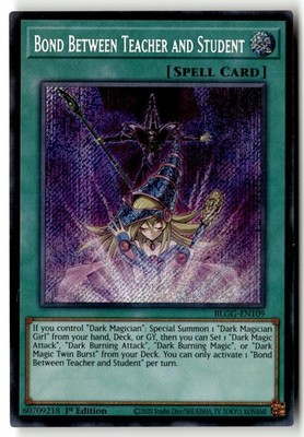 Bond Between Teacher and Student BLGG-EN109 Secret Rare Yu-Gi-Oh 1st Edition LP