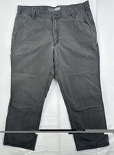 Carhartt Pants Mens 40x30 Rugged Flex Relaxed Fit Canvas Work Wear Utility Gray