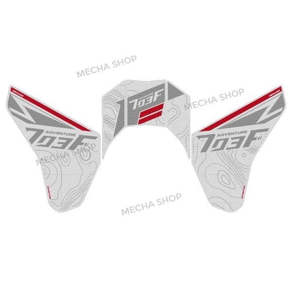 Eurowagens F5 Motorrad Kraftstofftank Pad Sticker Schutz Anti Slip Set-image