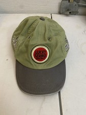Vintage Lucky Strike Racing Hat BAR Honda Jacques Villeneuve F1 #10 Olive Green