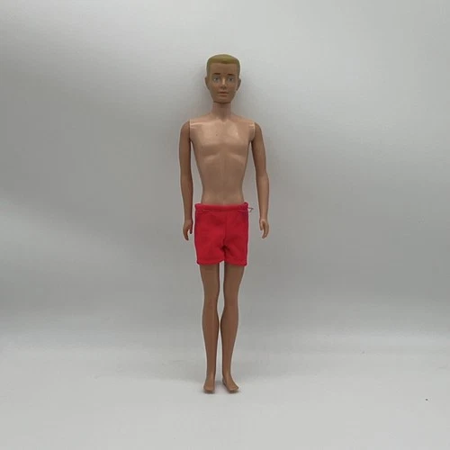 Mattel Ken Doll 1960s Painted BlondeHair 0750 1964-68 Hawthorne Swim Trunks Vtg