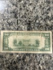 1929 $20 Federal Reserve Bank Note New York B Brown Seal FRBN Circulated — photo 5