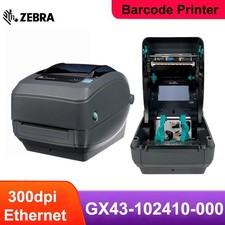 Zebra GX430T Ethernet​ Thermal Transfer Label Printer 300 DPI GX43-102410-000