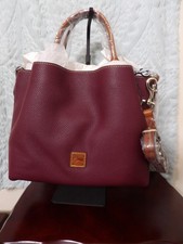 Dooney Bourke Barlow Bordeaux Tote Satchel Pebbled Leather NWT
