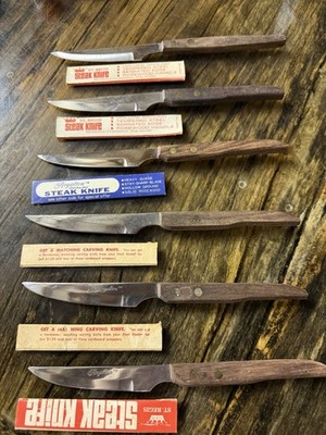 6 VINTAGE 1960 s Steak Knifes 5 Royalton And 1 St. Regis