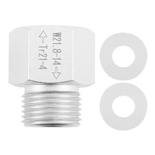 CO2 Cylinder Adapter Reusable Soda Aluminium Aquarium for Plug TR21 4 to W21.8