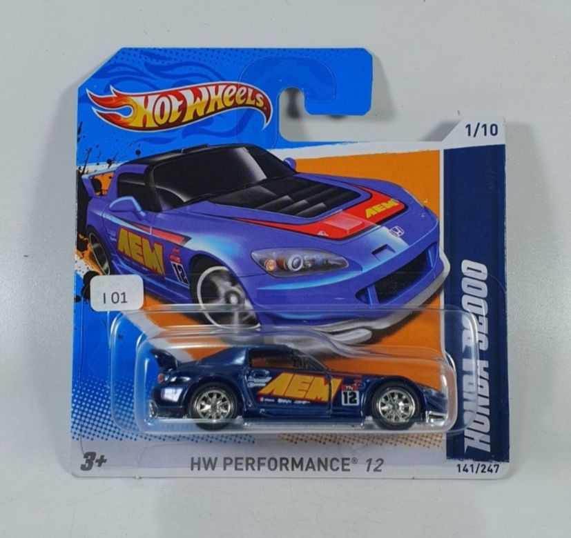 Hot Wheels Short Card 2012 Super Treasure Hunt Honda S2000 with