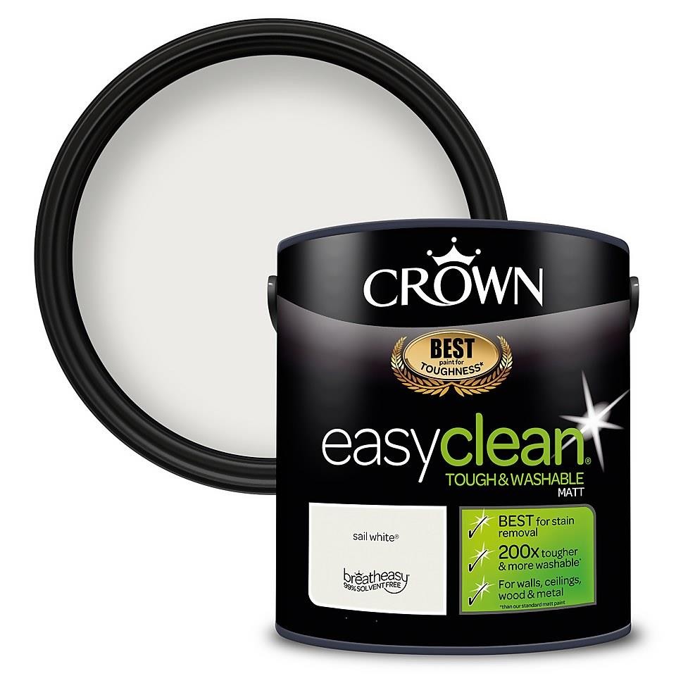 Crown Paints - Easyclean Kitchen Paint - Mid Sheen - 2.5L - Image 2