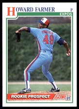 Howard Farmer 1991 Score #718 Montreal Expos MLB READ FREE SHIPPING AutographDen
