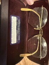 VINTAGE American Optical EYEGLASSES 1/10 12kt GF Octagon Lenses