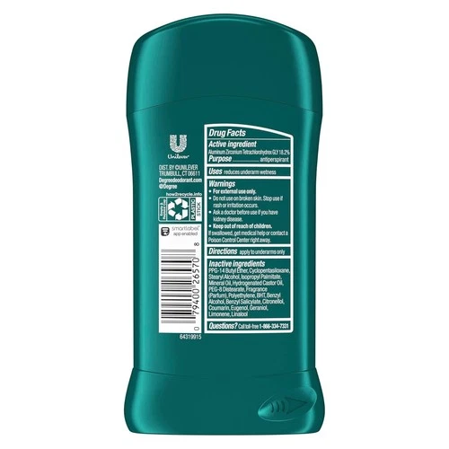6er Pack Grad Männer Sport Original 48 Stunden Schutz Deodorant Stick 2,7 Oz. - Bild 3 von 6
