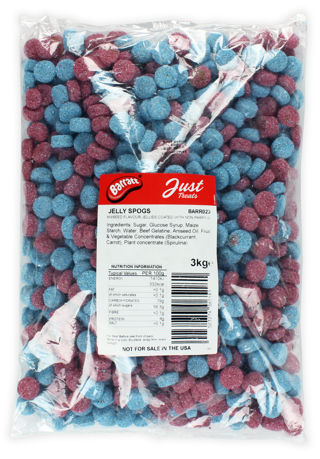 Barratt Jelly Spogs 3kg Bag