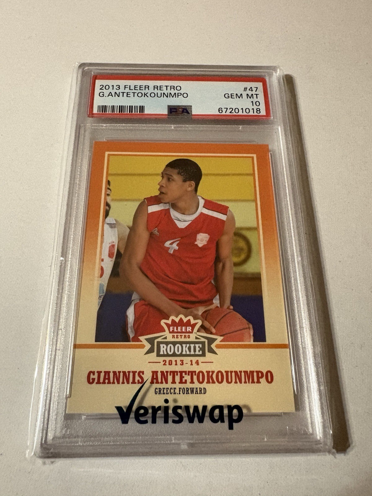 2013-14 Fleer Retro #47 Giannis Antetokounmpo (RC) PSA 10