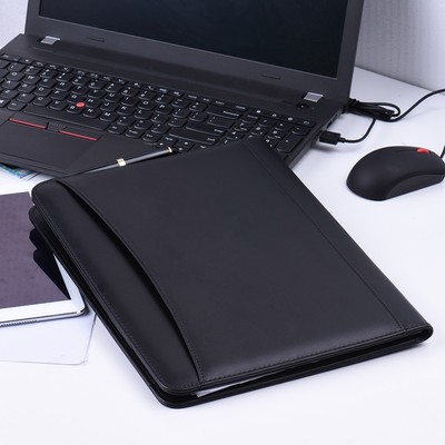 Multifunctional Business Portfolio Padfolio Folder Document Case Organizer A4 PU