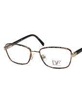 NEW Diane von Furstenberg DVF 8052 210 Tortoise Metal Eyeglass Frames 52-17-135